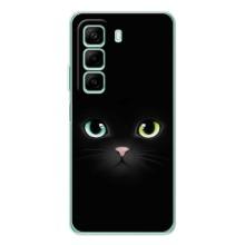Чехол на тематику: Коты для Infinix Hot 50 Pro – Черный Котик