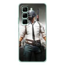 Силиконовый чехол с картинкой "Герой Pubg" на Infinix Hot 50 Pro – Пабг