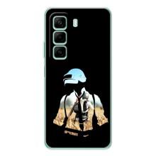 Силиконовый чехол с картинкой "Герой Pubg" на Infinix Hot 50 Pro – Пубг мен