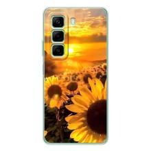 Чохол з Квітами для Infinix Hot 50 Pro (поле соняшників)