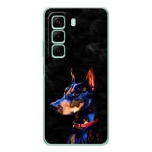 Бампер для Infinix Hot 50 Pro с картинкой "Песики" (Собака Мопс)