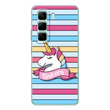 Чехол для Хот 50 Про - (Единорожки - Новинки) (AlphaPrint) (Unicorn)