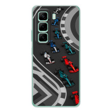 Чехол Формула1 на Infinix Hot 50 Pro – Трасса Ф1