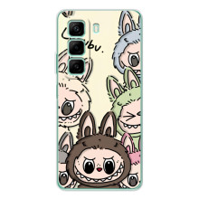 Чохол з Лабубу на Infinix Hot 50 Pro – Колаж Лабубу