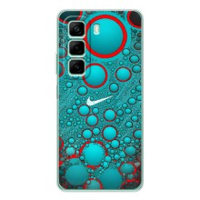 Силиконовый Чехол на Infinix Hot 50 Pro с картинкой Nike (Найк зеленый)