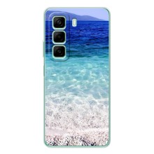 Силиконовый чехол с КАРТИНКАМИ лето для Infinix Hot 50 Pro (AlphaPrint) (Море)