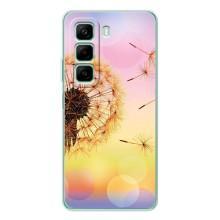 Силиконовый Чехол с одуванчиками на Infinix Hot 50 Pro – Цветок-одуванчик