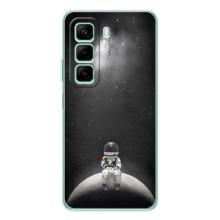 Силиконовый Чехол с принтом "Космонавты" на Infinix Hot 50 Pro – Космонавт романтик