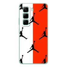 Чехлы для Infinix Hot 50 - с картинкой JORDAN (AlphaPrint) (Лого Джордан)