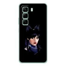 Чехлы с принтом Уэнсдей на Infinix Hot 50 – Милая Уэнсдей