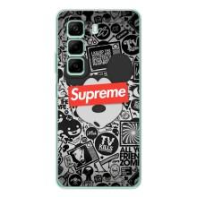 Чехол с Брендами одежды на Инфиникс Хот 50 – Supreme Маус