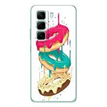 Чохол з зображенням смачної їжі для Infinix Hot 50 – Соковиті пончики