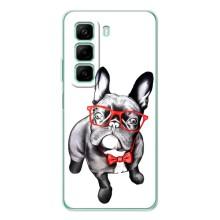 Бампер для Infinix Hot 50 с картинкой "Песики" (В очках)