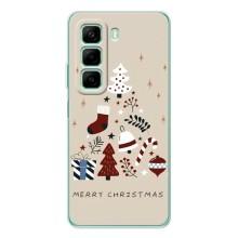 Чехол Санта Клаус для Infinix Hot 50 – Merry Christmas
