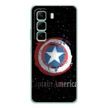Чехол с Щитом Капитана Америки на Infinix Hot 50 – Щит Капитана