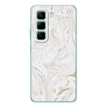 Мраморный чехол на Infinix Hot 50 (VPrint) (Белый мрамор)