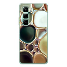 Мраморный чехол на Infinix Hot 50 (VPrint) (Радужный Мрамор)