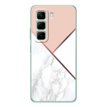 Мраморный чехол на Infinix Hot 50 (VPrint) (Тройной мрамор)
