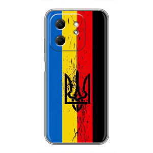 Чехлы УПА (Красно-Чёрный) на Infinix Hot 50i – Флаг УПА