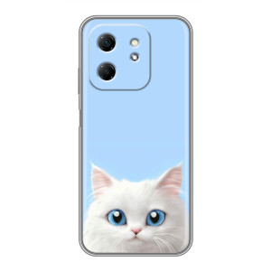 Чехол на тематику: Коты для Infinix Hot 50i – Белый кот