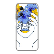 Чохол на Infinix Hot 50i (Український дизайн) (Українка на всю голову)