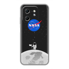 Силіконовый бампер з принтом "Наса" на Infinix Hot 50i – Космонавт NASA