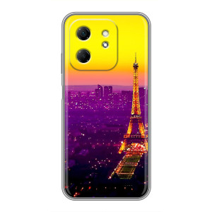 Чохол Ейфелева Вежа на Infinix Hot 50i – Яскрава башня