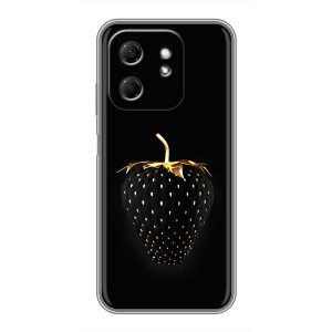 Чехол с изображением  вкусной еды для Infinix Hot 50i – Чёрная клубника