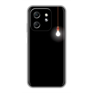 Чехол с картинками на черном фоне для Infinix Hot 50i – Лампочка