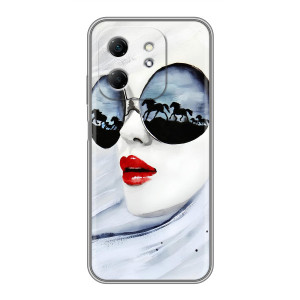 Чехол с картинкой Модные Девчонки Infinix Hot 50i (Любительница коней)
