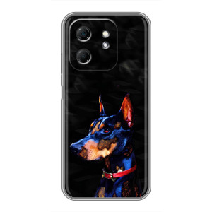 Бампер для Infinix Hot 50i с картинкой "Песики" (Собака Мопс)