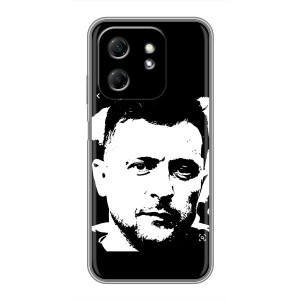 Чехол для Infinix Hot 50i (AlphaPrint - с принтом Зеленского)