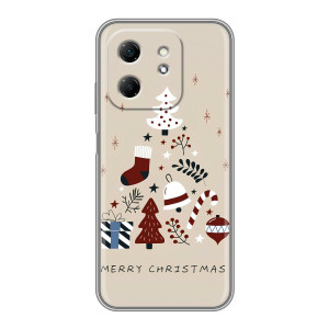 Чехол Санта Клаус для Infinix Hot 50i – Merry Christmas