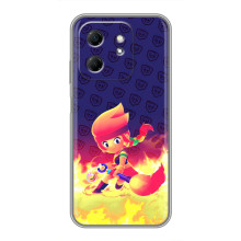 Чохол (ТПУ) з Героями Бравл Старс на Infinix Hot 50i – Пенні у вогні