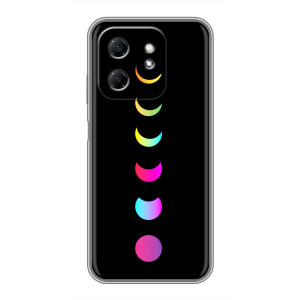 Чехол (ТПУ) с планетами на Infinix Hot 50i – Полнолуние