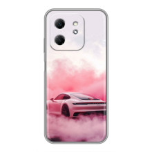 Чохол з авто Порше для Infinix Hot 50i – Рожевий Порше