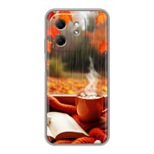 Чохол з унікальним дизайном 'Осінь з кавою' для Infinix Hot 50i – Кава і дощ