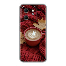 Чохол з унікальним дизайном 'Осінь з кавою' для Infinix Hot 50i – Кава на ковдрі