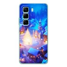 Рождественские Чехлы для Infinix Hot 50i (VPrint) (Рождественский город)