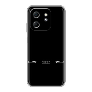 Силиконовый бампер с картинкой машины на Infinix Hot 50i (Силует Audi)