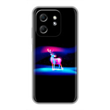 Силіконовий бампер з картинкою звірів для Infinix Hot 50i (Яскравий олень)