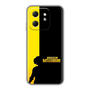 Чехол (TPU) с картинкой "Лого Пабг" на Хот 50і – Battlegrounds