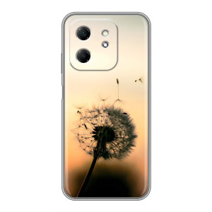 Силиконовый Чехол с одуванчиками на Infinix Hot 50i – Роздумаханый одуванчик
