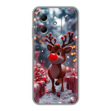 Яскравий чохол для Infinix Hot 50i з Зимові Оленята – Олень серед подарунків