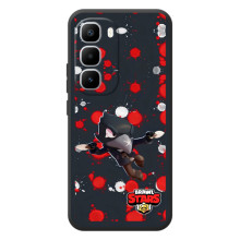 Бампер (ТПУ) с принтом Brawl Stars на Хот 60 Про Плюс (Черный Ворон)