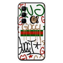 Брендновые Чехлы для Infinix Hot 60 Pro Plus - (PREMIUMPrint) (Стиль GUUCI)