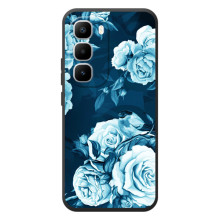 Чехлы (ART) Цветы на Infinix Hot 60 Pro Plus (VPrint) (Блактині бутони)