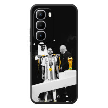 Чехлы для Infinix Hot 60 Pro Plus (Leo чемпион) (AlphaPrint) (Месси в накидке)