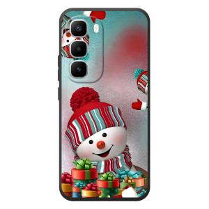 Чехлы на Новый Год Infinix Hot 60 Pro Plus – Снеговик в шапке