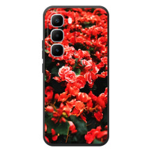 Чехлы с Цветами для Infinix Hot 60 Pro Plus (VPrint) – Цветы красные